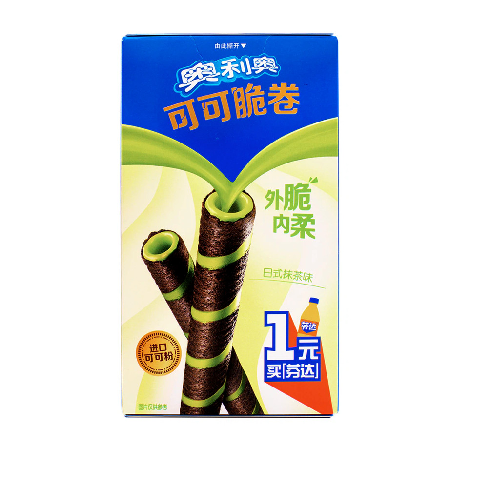 Oreo Crunchy Rolls, Matcha Flavor 55 g(pack of 3)