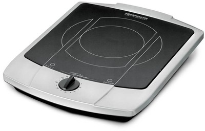 Rommelsbacher CT 2200/E Einzelkochplatte, Glaskeramik, 2200 W, 2-Kreis, Edelstah