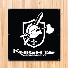 KNIGHTS ARMAMENT COMPANY KAC 5’ X 5’ VINYL BANNER CUSTOM RIFLE LOGO DESIGN 