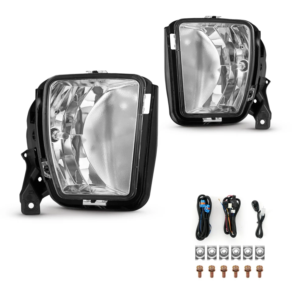 Fits Fog Lights For 2013 2014 2015 2016 2017 2018 Dodge Ram 1500 Left+Right - Image 2 of 4