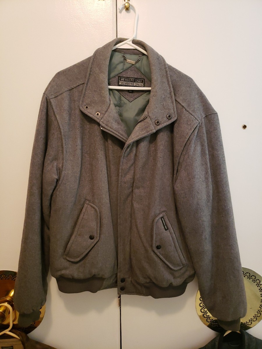 70s〜80s MEMBERS ONLY Wool Oversiz Jacket Men's Iconic Vintage 80's Members Only Oversized Bomber