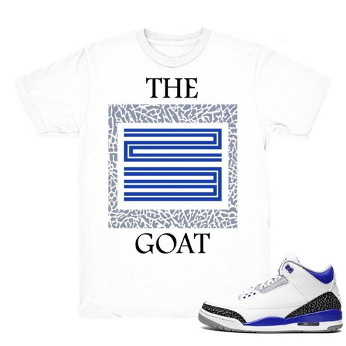 Retro 3 Racer Blue 2022 White Shirt 