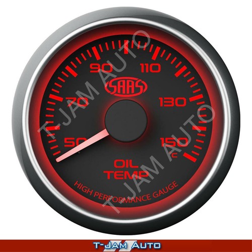 Pillar Pod for Ford Falcon 2008 - 2016 + Oil Pres + Oil Temp Black Gauges - Picture 10 of 12