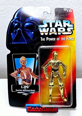 Vintage 1995 Star Wars C-3PO The Power of the Force Actionfigur Neu  Y290