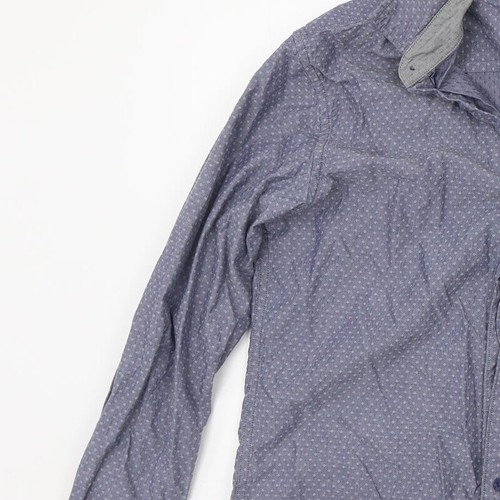 Selected Mens Blue Cotton blend Size 16 Collared - Picture 6 of 12