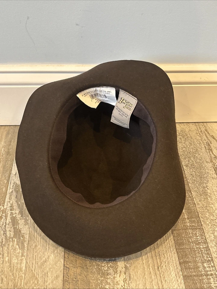 SOMBRERO FEDORA INDIANA JONES DISFRAZ DE RUBÍ PELÍCULA LUCAS RARO S 11 GORRA MARRÓN Foto 4 de 4