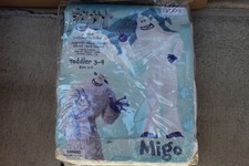 Smallfoot Migo Toddler 3-4 Halloween Costume 7 Piece Jumpsuit Mask Gloves Boot