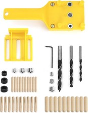 QWORK 44 Pezzi Dima per Fori a Tasca, dima per spinatura legno, Strumento di For