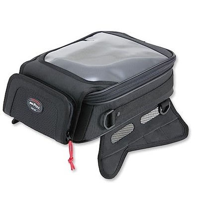 TANAX Slant Tank Bag M MOTOFIZZ Black MFK-084 (Capacity 5.1 ) Compatible with Mo