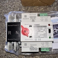 Single Phase ATS Dual Power Automatic Transfer Electrical Switch Uninterrupted