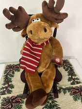Dan Dee Rocking Chair Singing Moose Grandma Got Run Over by a Reindeer Plush