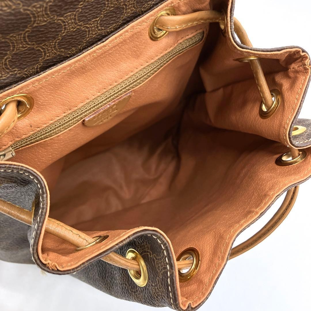 CELINE Mini Backpack Macadam Pattern Gold Hardwar… - image 6