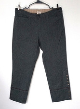 90s Vintage Ralph Lauren Cropped Mid Rise Gray Riding Pants Size 10