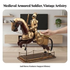 Kask wojownika Model Średniowieczny motyw Dekoracja domu Antyczne wykończenie na półkę