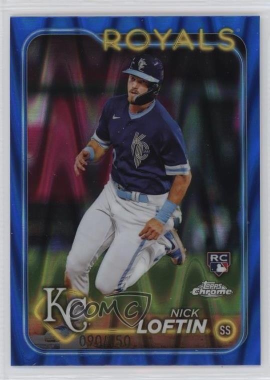 2024 Topps Chrome Blue RayWave Refractor 90/150 Nick Loftin #183 0i1b