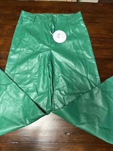 Princess Polly Wide Leg Suki Trousers, NWT, Green, 12