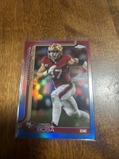 2025 Topps Chrome Nick Bosa #264 Red White Blue Refractor - San Francisco 49ers