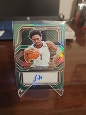 Jordan Burns 2021 Prizm Draft Picks Penmanship Green Parallel Colgate University
