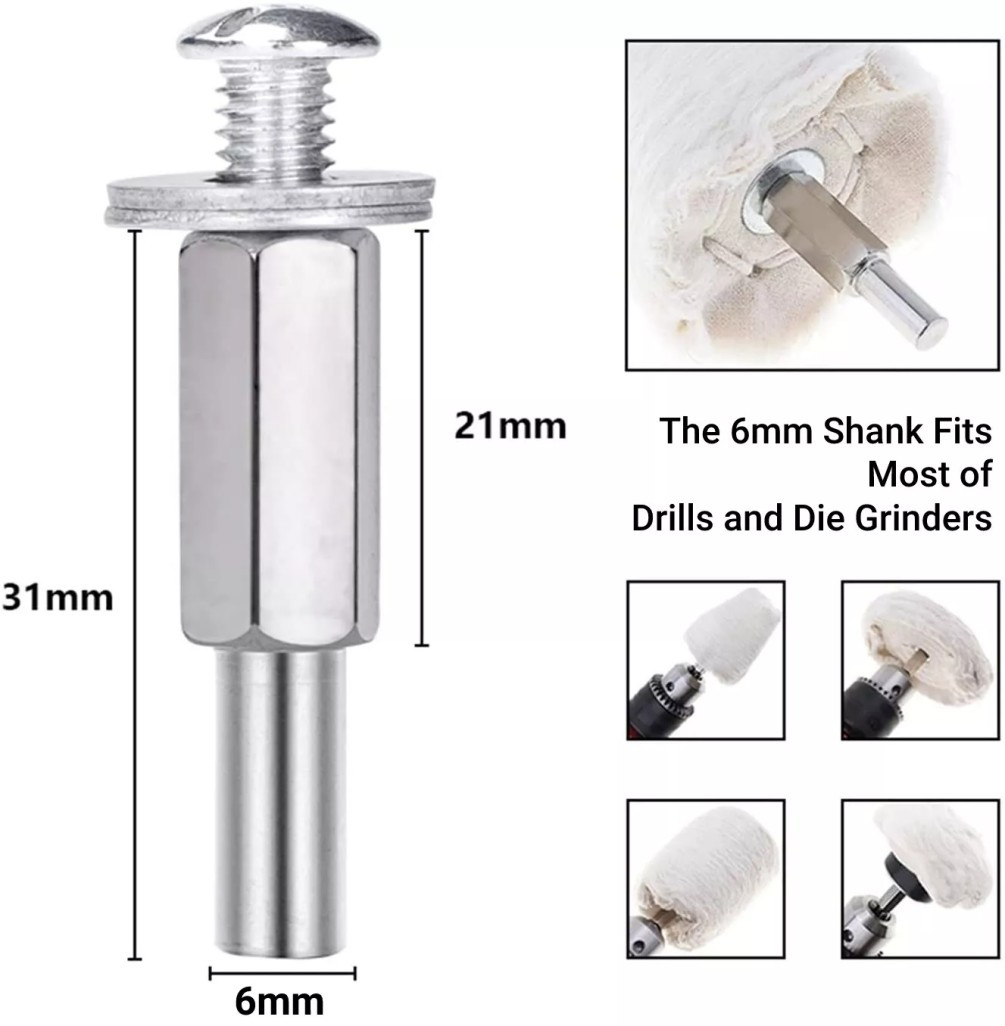 Cotton Metal Aluminum Polishing Wheel Kit Drill Die Grinder Car Buffing Pads NEW