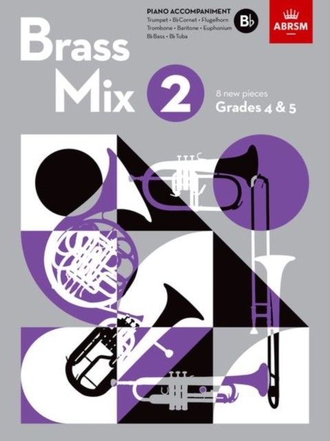 Brass Mix, Book 2, Piano Accompaniment B Flat : 8 New Pieces For Brass, Grades 4 & 5 Abrsm - Image 3