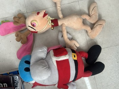 NWT 1992 18 Christmas Plush Ren and Stimpy Rare New Nickelodeon Vtg 90 Lot!
