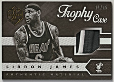 Lebron James 2015-16 Panini Limited Trophy Case Prime Game-Worn Patch #11/25