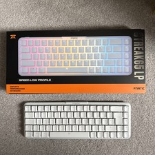 Fnatic STREAK65 LP PBT Mechanical Gaming Keyboard White UK Layout Low Profile