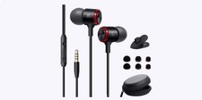 WILLED Wired Headphones with Microphone Noise Cancelling In Ear Earphones Powerf