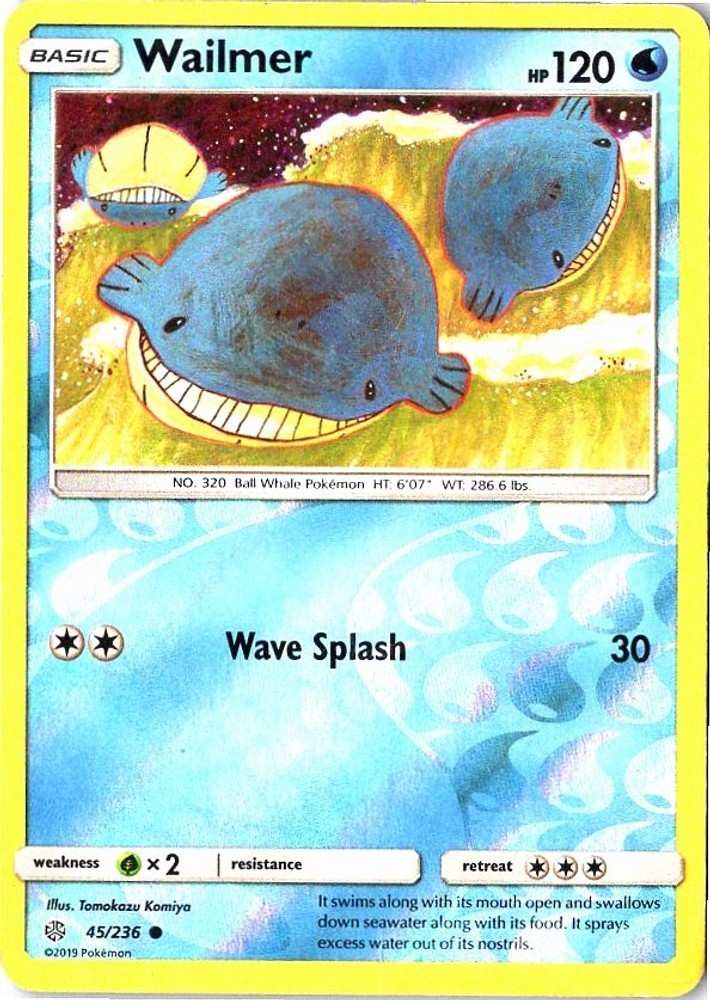 Wailmer 45/236 SM - Cosmic Eclipse Reverse Holofoil