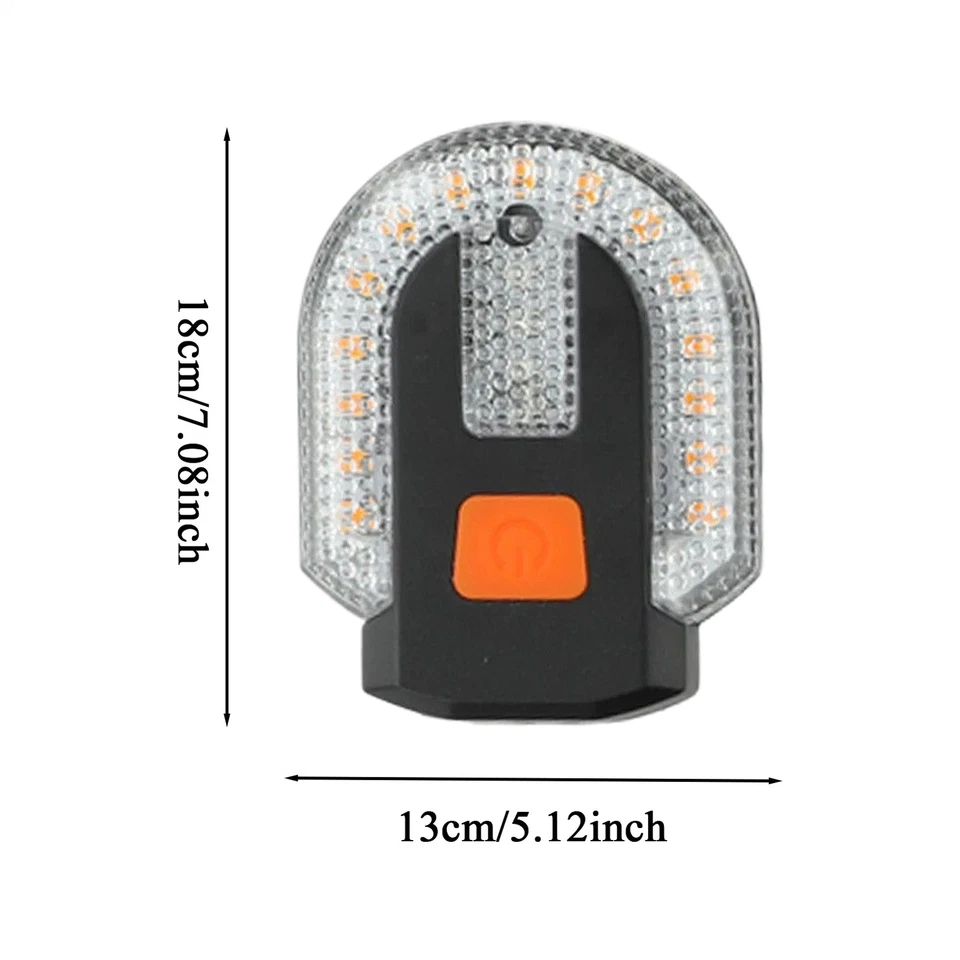LED Bicycle Bike Indicator Rear Turn Signal Light Wireless Remote Tail Light USB - Image 2 of 4