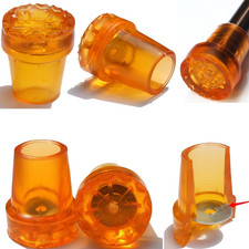 6 Pack Cane Tips 19Mm 3/4" 7/8" 22Mm Orange Rubber End Caps Heavy Duty with Me