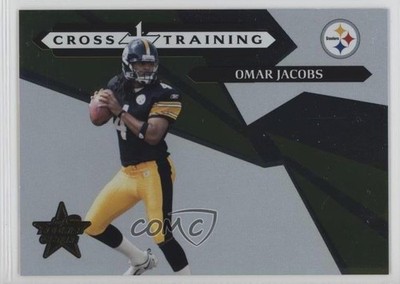 2006 Leaf Rookies & Stars Cross Training Green 24/100 Omar Jacobs #CT-14 RC 0q3