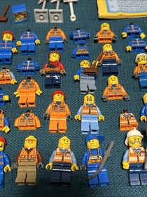 MASSIVE Lego Construction Lot City Minifigure Part 7638,60152,5930,60181,60026 +
