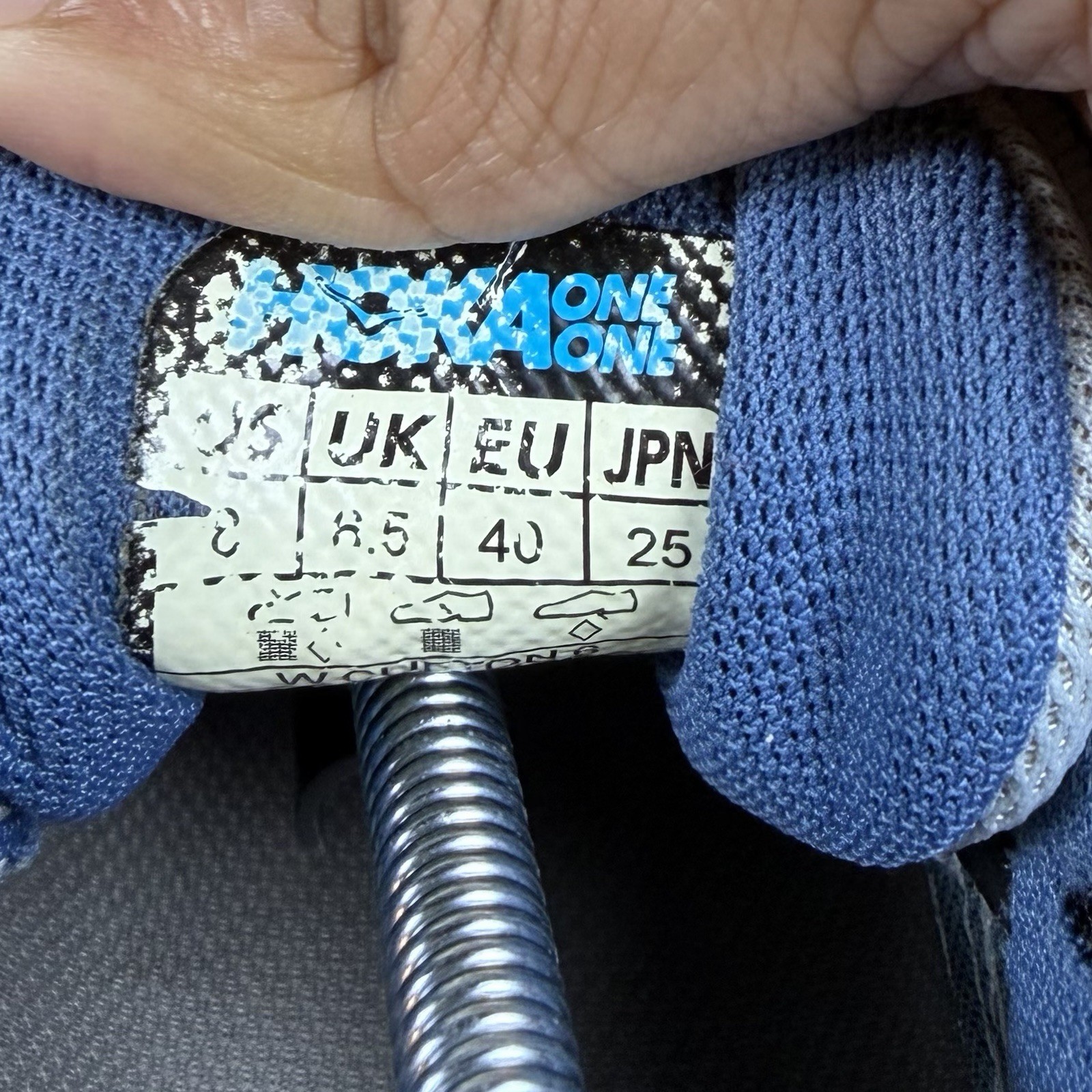 Hoka One One Clifton 6 1102873 PAMB Womens Sz 8 Running Sneakers Blue thumbnail 6