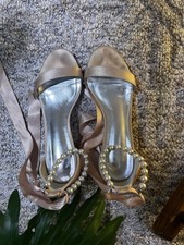 Pearl Ankle Strap Heels US Size 8, Eur 39