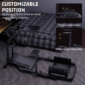 Hottoby Racing Simulator Cockpit Adjustable Fit Logitech G29 G920 Thrustmaster