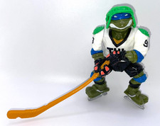 Vintage 1991 Playmates Toys TMNT Sewer Sports Slap Shot Leo Hockey Player Figure