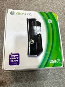 Xbox 360 S Console with Controllers, Cables, and Box