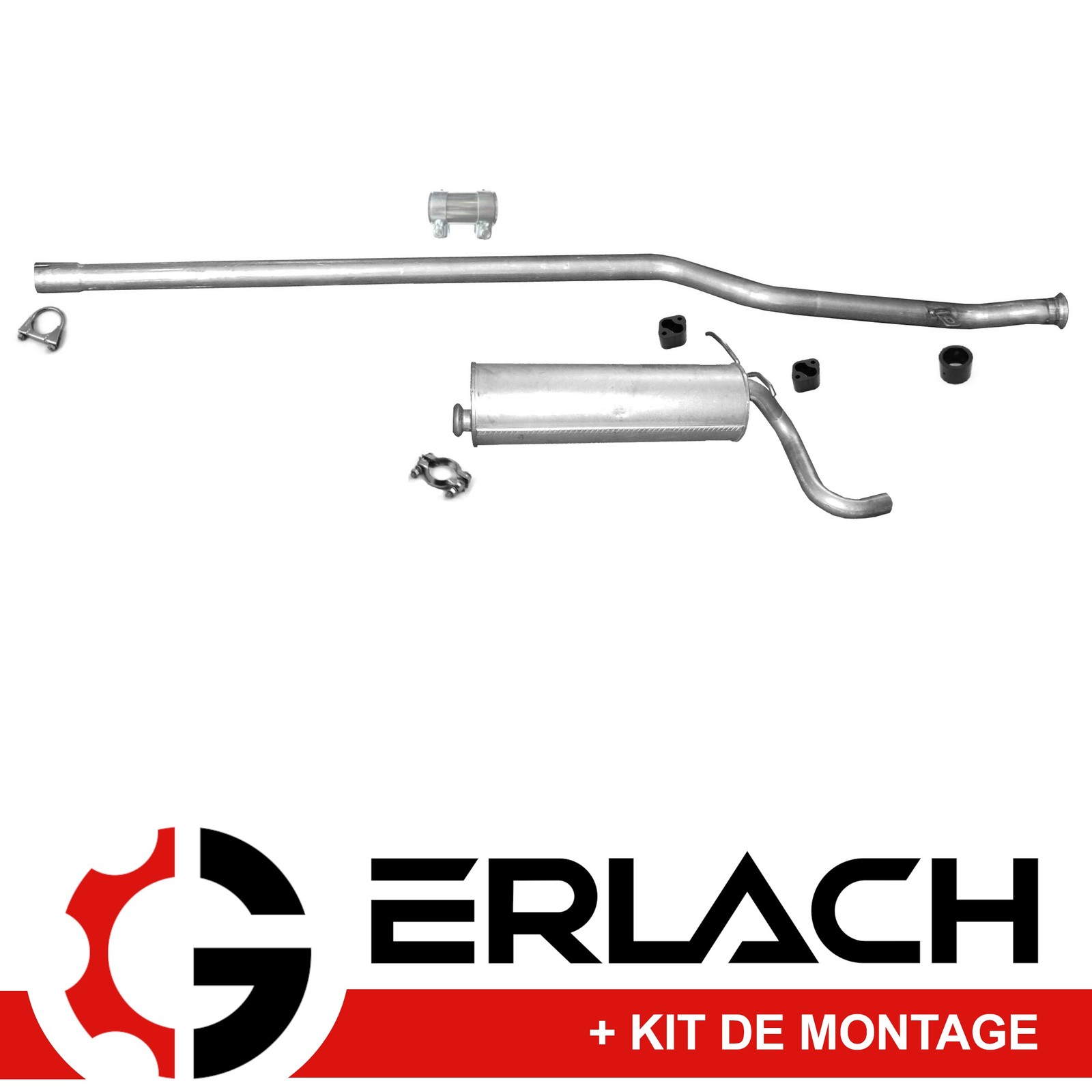 Silencieux d échappement C15 en acier aluminisé durable pour versions 1.1 et 1.4