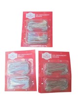 3 X Christmas Tree Ornament Silver Toned Hooks 2 1/2" Inch 120 Piece Pack