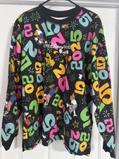 Walt Disney World 2025 Mickey and Friends All-Over Print Sweatshirt