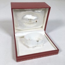 VINTAGE AUTHENTIQUE CARTIER rouge CO 590 boîtier de montre bague type bois...
