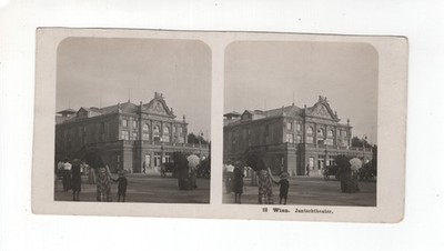Stereoview Austria Wien Vienna Jantschtheater