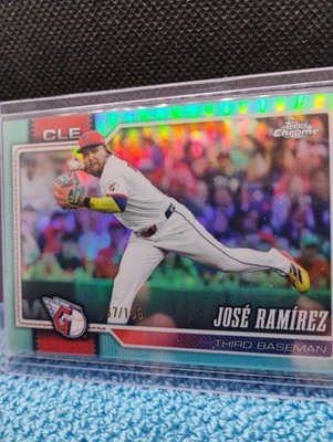 2026 Topps Chrome Baseball Jose Ramirez 157/199 Aqua Refractor #127