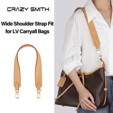 Vachetta Crossbody Leather Strap for LV Carryall Replacement Purse Wide Straps