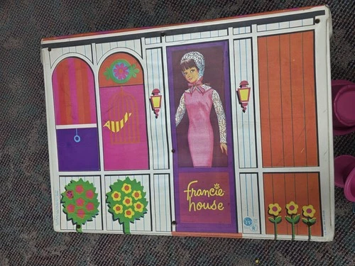 Vintage 1965 Mattel Barbie Francie House Carrying Case