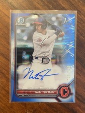 2022 Bowman Draft-Chrome Draft Auto Nate Furman #CDA-NF Blue Wave Refractor /150