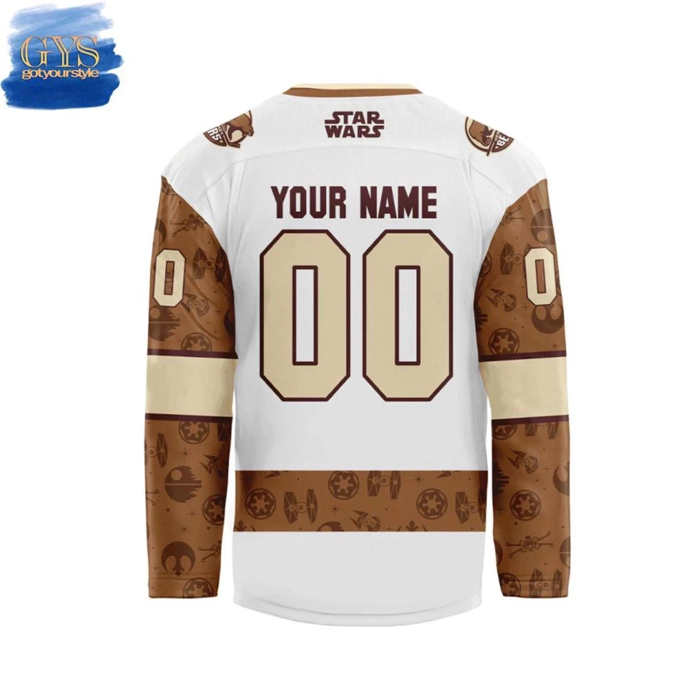 Personalize Herrrshey Bears Lace Hockey USA Size