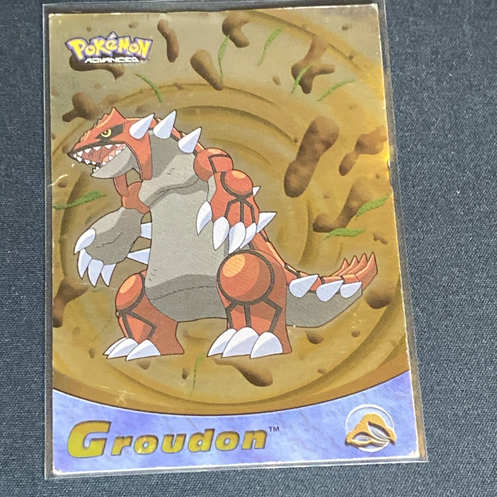 2003 Topps Pokémon Advanced Groudon #36 RARE FOIL HOLO LP