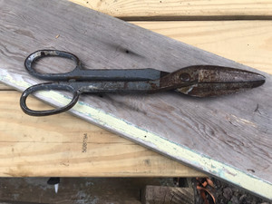 Vintage WISS-7 Heavy Duty Shears Tin Snips #7 Forged Metal Snips Free shipping